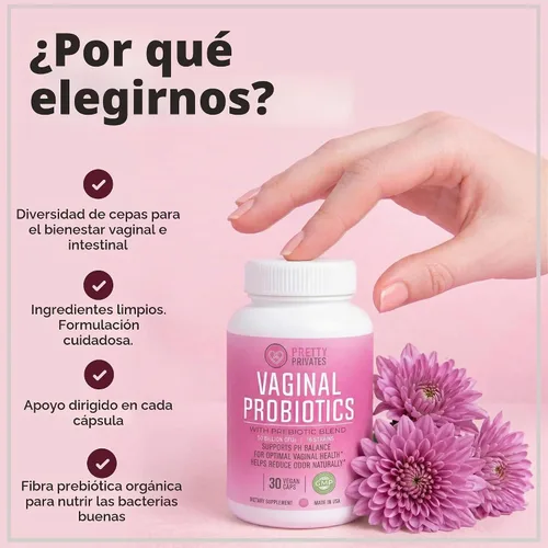 Vista 6 de Probióticos vaginales para mujeres para el equilibrio del pH - 1 mes