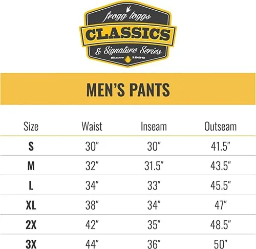 Vista 7 de FROGG TOGGS Men's Classic Pro Action Waterproof Breathable Rain Pant