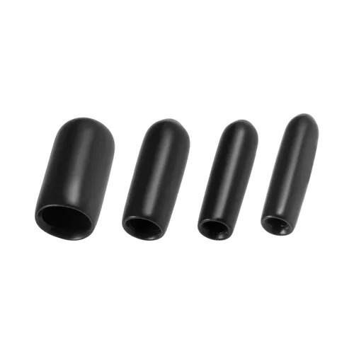 Vista 3 de uxcell 40 tapas redondas de goma de 3/32" 1/8" 5/32" 1/4" cubierta de vinilo negro tornillo protectores surtido