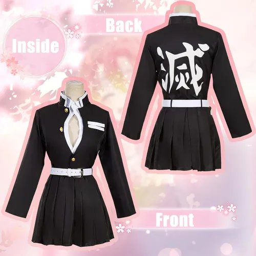 Vista 3 de panmo DEMOM - Disfraz de cosplay de anime para mujeres y niñas, Halloween, Navidad