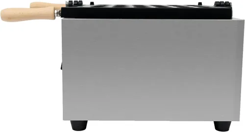 Vista 9 de Máquina para hacer gofres, 12 cavidades en forma de pez, para aperitivos y postres saludables, máquina de panqueques antiadherente de doble cara