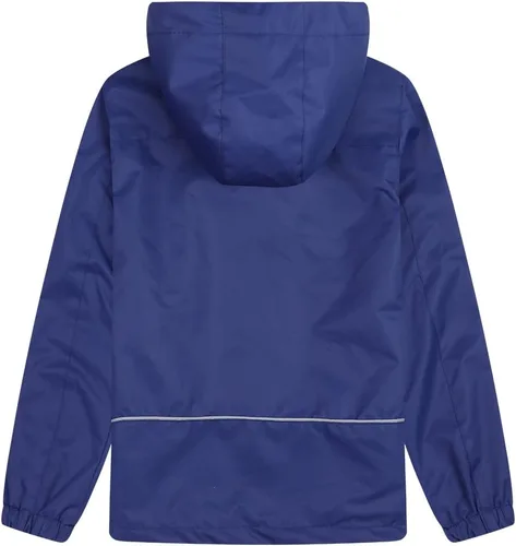Vista 2 de Dubbped Chaqueta impermeable con capucha para niños y niñas, rompevientos ligera e impermeable para niños