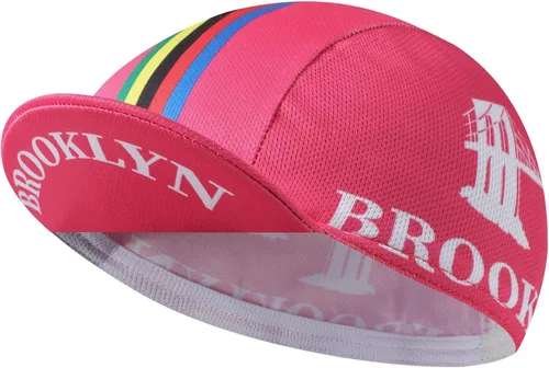 Vista 9 de Brooklyn - Gorra de ciclismo retro para usar debajo del casco, forro de casco de ciclismo, transpirable y absorción de sudor Negro