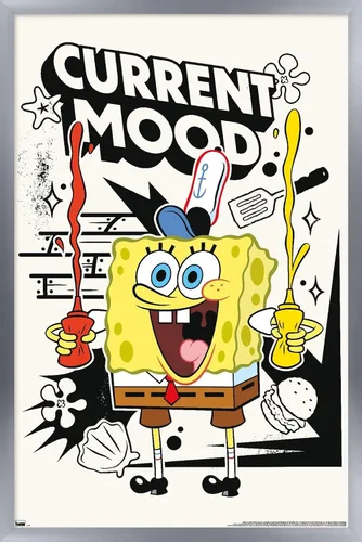 Vista 9 de Trends International Nickelodeon Bob Esponja - Póster de pared de humor actual, 22.4 pulgadas de largo x 14.7 pulgadas, versión enmarcada de madera