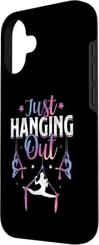 Vista 2 de iPhone 16 Just Hanging Aerialist Aerial Silks Dancer Air Yoga Women Case