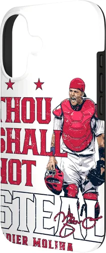 Vista 2 de Thou Shall Not Steal Yadier Molina St Louis MLBPA - Carcasa para iPhone 17