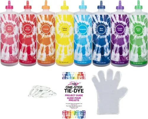Vista 2 de Tulip Kit de teñido anudado de un solo paso, 8 botellas XL de 16 onzas