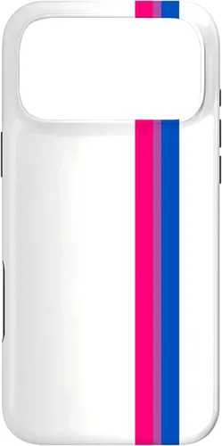 Vista 21 de Funda blanca para iPhone 13 Pro Subtle Bi Pride Flag LGBT Bisexual Stripe