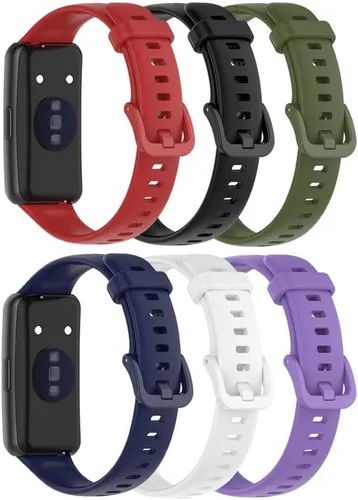 Vista 15 de Senter Correa de repuesto de goma suave de liberación rápida para reloj inteligente Huawei Band 7