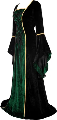 Vista 2 de Zhitunemi Renaissance Costumes for Women Dress Medieval Costume Womens Halloween Dress - Fairy Renaissance Festivals & Fairs