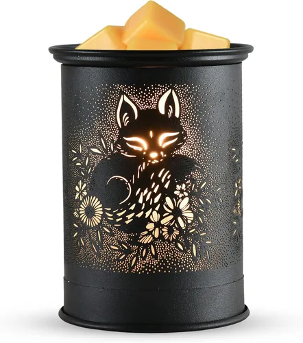 Vista 9 de kobodon Calentador de cera de metal, calentador de cera derretida, quemador de cera para velas, calentador de cera eléctrica para derretir velas