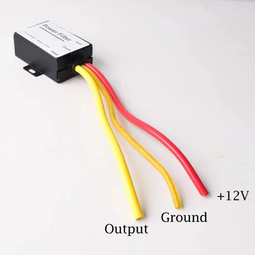 Vista 4 de Filtro de alimentación para coche EMI ruido tierra bucle aislador supresor para auto estéreo audio radio estéreo amplificador amplificador altavoz