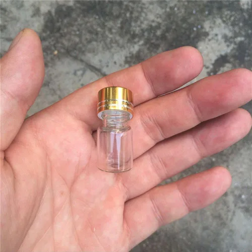 Vista 6 de Botellas de cristal (0.1 fl oz, 2 unidades), diseño de botellas de aluminio