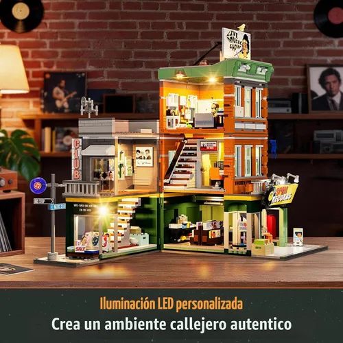 Vista 5 de Lumibricks Record Store - Juego de construcción modular de iluminación