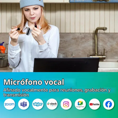 Vista 3 de Micrófono de solapa inalámbrico Bluetooth, cancelación de ruido, sin receptor, rango de 15M, batería de 10 horas, obturador remoto, para GoPro Hero