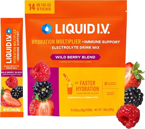 Vista 11 de Liquid I.V. Hidratación + electrolitos inmunológicos, mandarina, 14