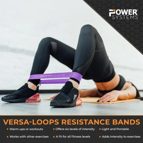 Vista 4 de Power Systems Mini banda de resistencia Versa-Loop, 9 pulgadas