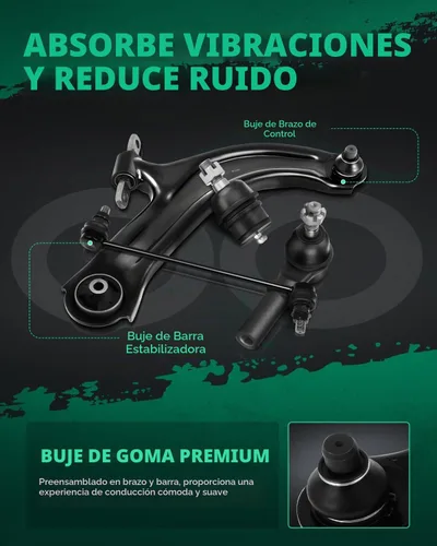 Vista 6 de Kit de suspensión SCITOO de 2 piezas, 2 brazos de control superior, compatible con Mercury Milan 2006 – 2011, 2006 – 2012, Ford Fusion 2003 – 2008
