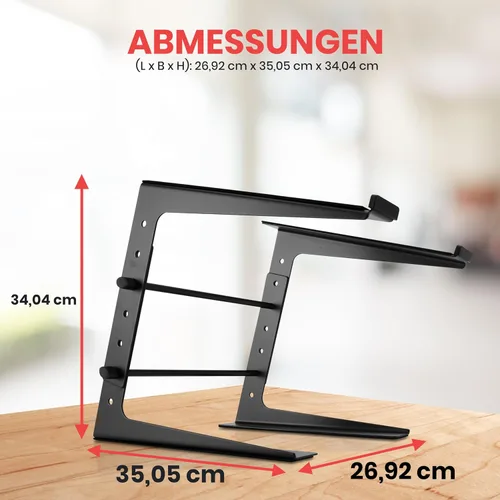Vista 2 de PYLE-PRO PLPTS25 Soporte de computadora o laptop para DJ