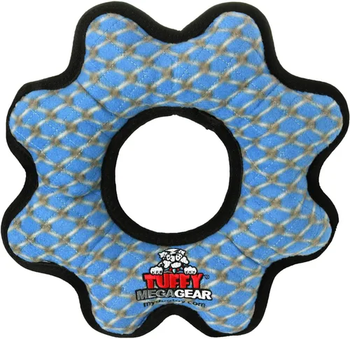 Vista 18 de TUFFY® Paquete de 2 juguetes de peluche ultra duraderos para perros Bone 2 eslabones de cadena de hueso azul