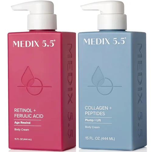 Vista 21 de Medix 5.5 Crema hidratante reafirmante con loción corporal de retinol Tratamiento para el cuidado de la piel crepey Crema corporal con retinol