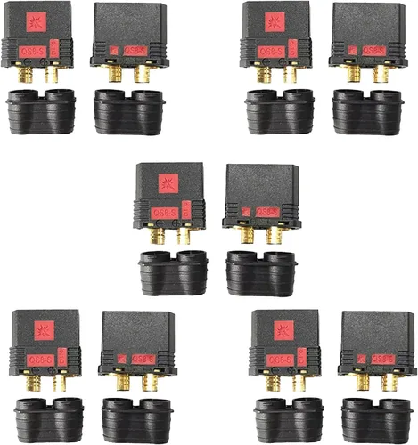 Vista 3 de QS8-S - Conector de batería resistente, conector dorado antiestacionamiento, enchufe de alimentación grande para RC Car Plant Protection Drone