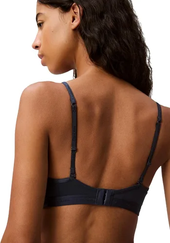 Vista 5 de Calvin Klein Bralette triangular ligeramente forrado de forma a cuerpo para mujer, Marrón