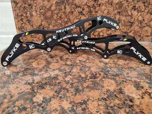 Vista 6 de NC Speed - Marcos para patines en línea, 3 ruedas de 100/110/4.921 in, 4 patines de aluminio profesionales de 90/100/4.331 in Negro 0.118 x 3.937 in