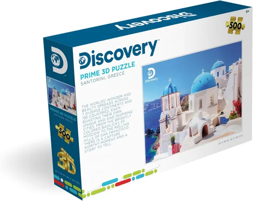Vista 4 de Prime 3D Discovery Landmarks, rompecabezas 3D de 500 piezas, 24x18