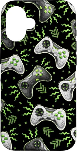 Vista 32 de Impresionante Retro Video Game Controller Gamer Boys Gaming Gift Case para iPhone 17
