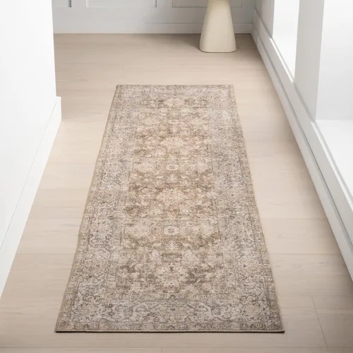 Vista 37 de nuLOOM Aether - Alfombra de área con medallón marrón, 8 x 10 pies Éter Marrón