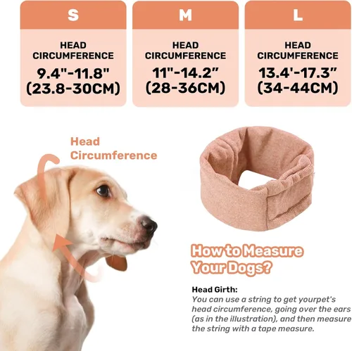 Vista 5 de Sudadera con capucha calmante para perros, almohadillas ajustables para las orejas para perros, almohadillas ajustables para protección contra