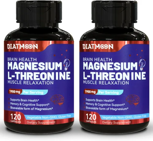 Vista 8 de Cápsulas de magnesio L-treonina, suplemento de magnesio de treonina, L-treonina de magnesio, 1900 mg de magnesio L-treonina, sin OMG, sin gluten