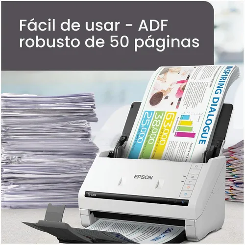Vista 3 de Epson DS-530 II Escáner de documentos dúplex a color para PC y Mac con alimentación de hojas, alimentador automático de documentos (ADF)
