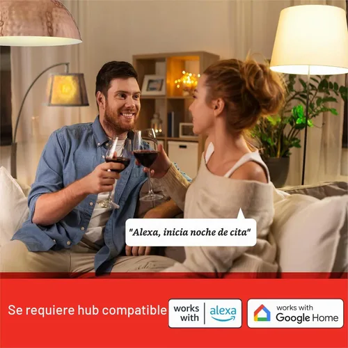Vista 4 de Sengled Zigbee - Bombillas inteligentes, requiere concentrador inteligente, funciona con SmartThings y Echo con hub integrado, control de voz