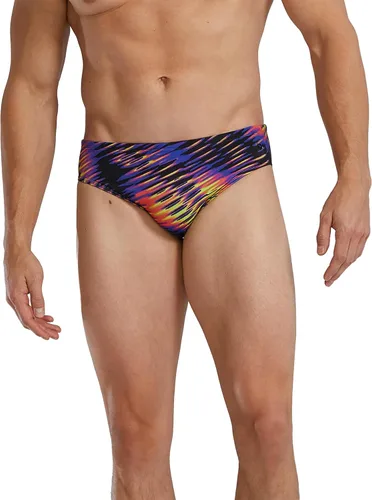 Vista 10 de TYR Men's Durafast Elite Racer Brief Swimsuit Negro