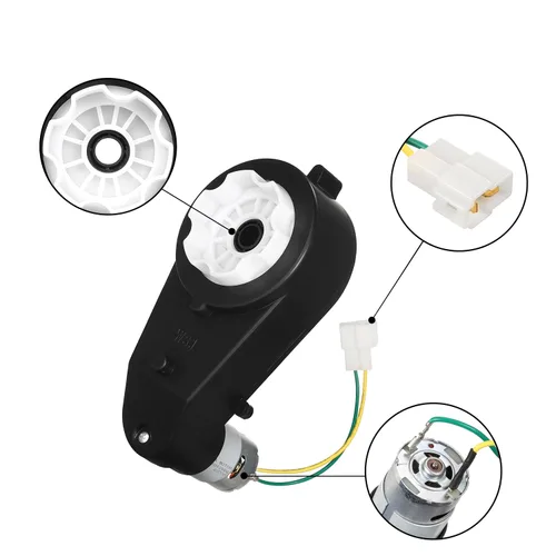 Vista 3 de Caja de cambios de motor de 12 V 40000 RPM de alta velocidad RS550 Drive Engine Match Kids Ride On Toys Car Gearbox Power Wheels y juguetes