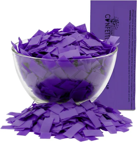 Vista 45 de Ultimate Confetti, Confeti Biodegradable Azul Bebé - Confeti de Papel de Seda Rectangular Revoloteante para Uso en Cañones y Lanzadores – Confeti