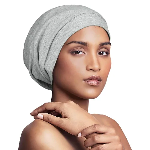 Vista 101 de Alnorm - Gorro con forro de satén y suave banda elástica para hombres y mujeres, talla única Se ajusta a la mayoría