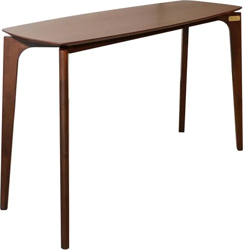 Vista 8 de CONSDAN Juego de 2 sillas de bar de madera maciza que ahorran espacio, diseño compacto y elegante, acabado natural para el hogar y el apartamento