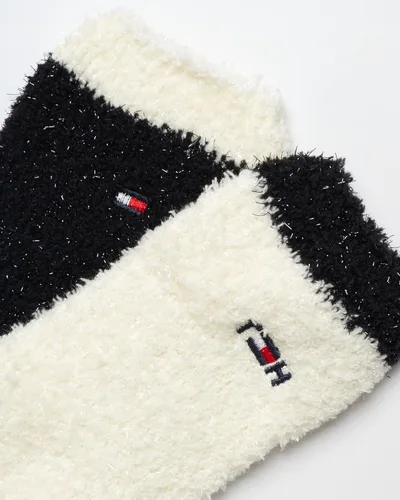 Vista 4 de Tommy Hilfiger Calcetines para mujer - Calcetines esponjosos y esponjosos (paquete de 2)
