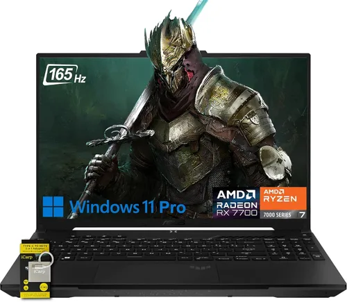 Vista 9 de ASUS TUF Gaming A16 Laptop de 16 pulgadas WUXGA IPS 144Hz AMD 6 núcleos Ryzen 7 7445HS 16GB RAM 1TB SSD GeForce RTX 4050 (hasta 194 AI Tops) RGB