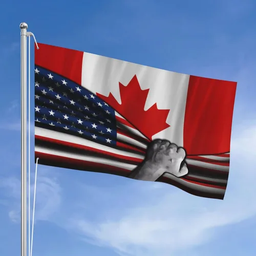 Vista 9 de Bandera estadounidense y bandera de las Bahamas de las Bahamas para exteriores de 3 x 5 pies, tres capas de tela para coser a doble cara, impresión