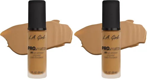 Vista 24 de L.A. Girl PRO.Matte Foundation, Sand GLM678 (Paquete de 2)