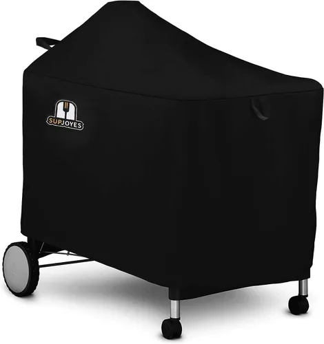 Vista 6 de Cubierta de parrilla para parrilla de carbón Weber Kettle, cubiertas premium de 22 pulgadas para parrilla BBQ, accesorios resistentes e impermeables