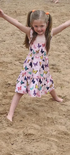 Vista 3 de RETSUGO Vestidos para niñas pequeñas, vestido casual de fiesta de cumpleaños, vestido de verano para niños pequeños, vestido de verano de 1 a 8 años