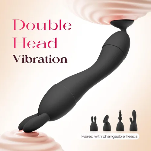Vista 3 de MOOLIGIRL Vibrador juguetes para adultos, juguetes sexuales para mujeres, kit de vibradores de punto G con 4 cabezales de silicona de repuesto