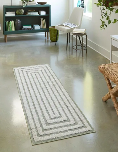 Vista 25 de Unique Loom Casa Collection Toluca - Alfombra rectangular de 2 pies 3 x 3 pies, color beige y marfil