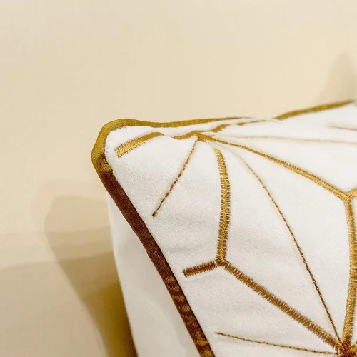 Vista 5 de Avigers Funda de almohada de 18 x 18 pulgadas, oro blanco, terciopelo