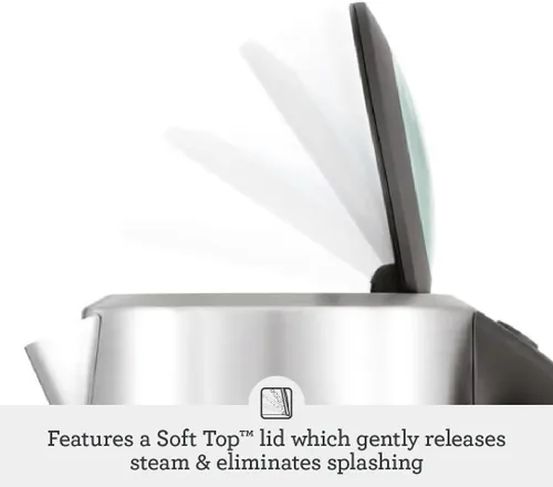 Vista 5 de Breville BKE700BSS - Hervidor de agua caliente pura, acero inoxidable cepillado Quickly heat water for tea, coffee and instant meals with electric